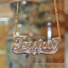 Shangjie OEM Nom personnalisé Collier Lady Jewelry Gift Personnalized Copper Pendant Collier Nom Collier